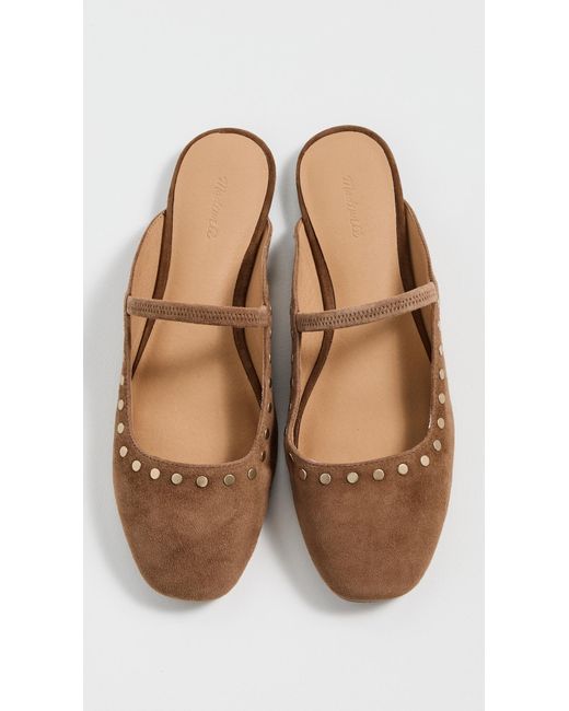 Madewell White The Greta Ballet Flat Mule