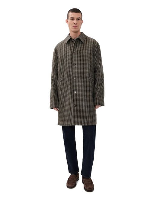 A.P.C. Black A. P.C. Mac Paul Overcoat for men