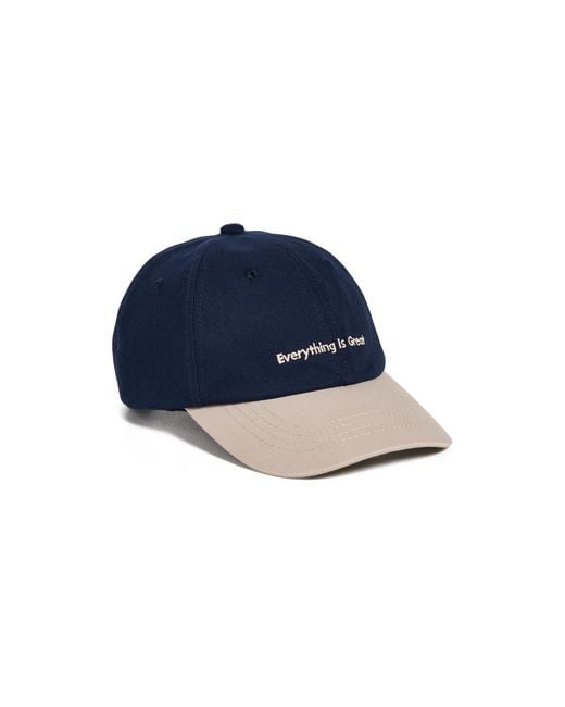 Far Afield Blue Carlos Everything Is Great Cap for men