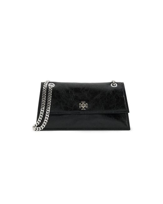 Tory Burch Black Kira Turnlock Shoulder Bag