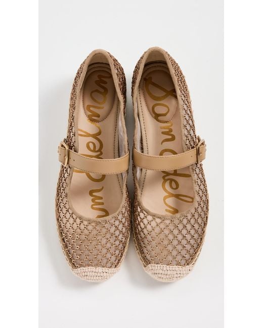 Sam Edelman Mackie Mesh Mary Jane Flat Brushed Gold 10.5 M in