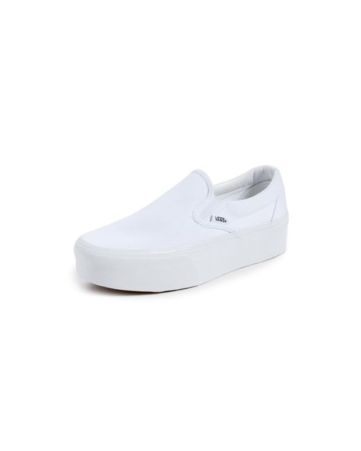 Vans White Ua Classic Slip-on Stackform Sneakers 7