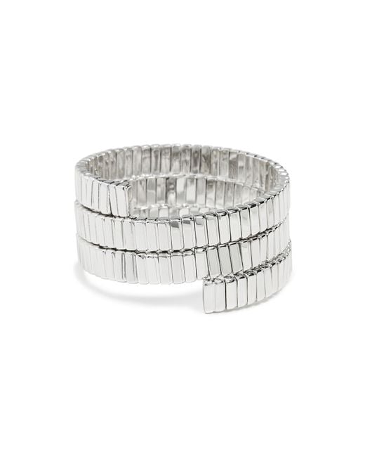Roxanne Assoulin Black The Flat Cobra Triple Wrap Bracelet