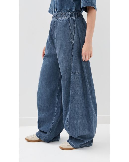 Tibi Blue Summer Denim Winslow Pants