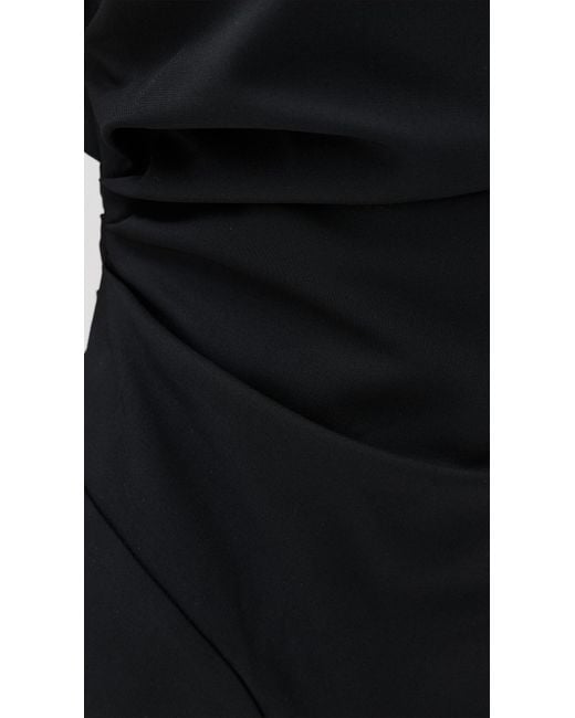 Rohe Black Draped Lapel Top