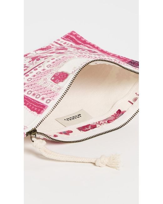 クラッチバッグ Isabel Marant Netia Ge Pouch - Isabel Marant - Cotton - Red NETIA CLUTCH Woman red | ISABEL MARANT Official online store