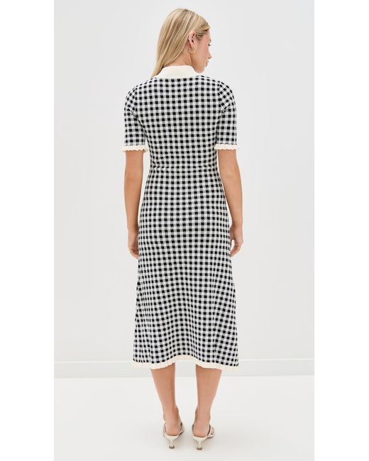 white knit dress short sleeve Valentino main image 0