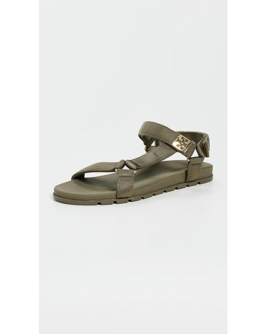 Tory Burch Green Mellow Trail Sandals