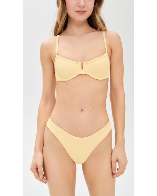 LSPACE Natural Hunter Bikini Top