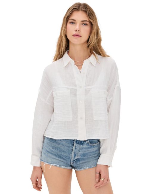 9seed White Formentera Top