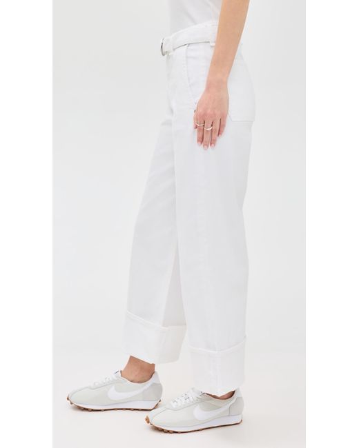 Rag & Bone White Andi Jeans With Belt