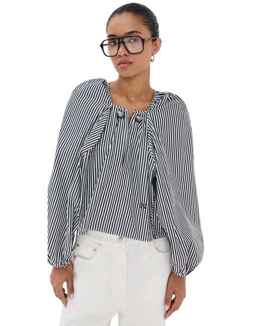 Nackiyé Gray Grand Bazaar Mini Top B & W Stripe