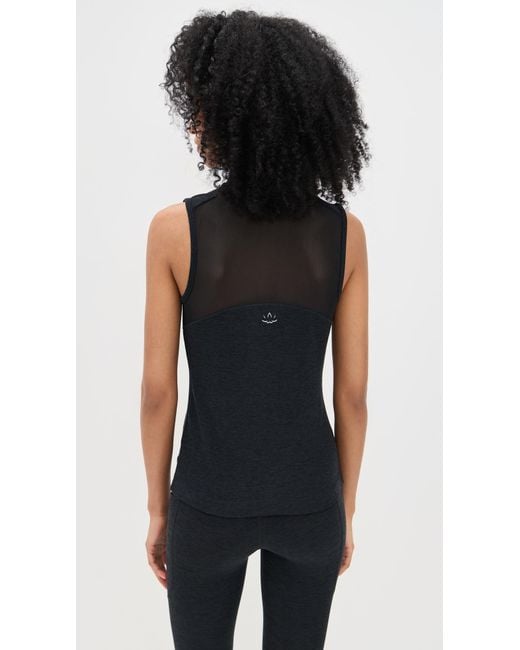 Beyond Yoga Black Venice Zip Front Vest