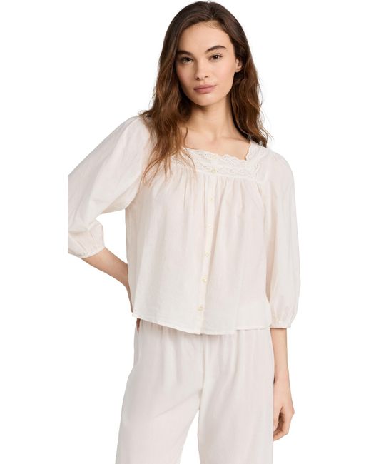 The Great White The Eyelet Button Sleep Top