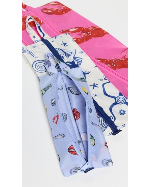 Baggu Pink 3D Zip Set