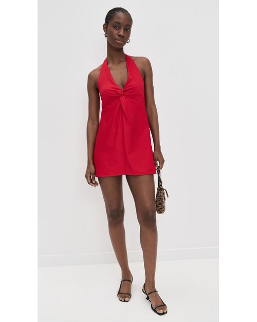 Reformation Women's Red Jessella Dress