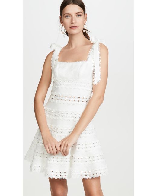 zimmermann tie shoulder dress