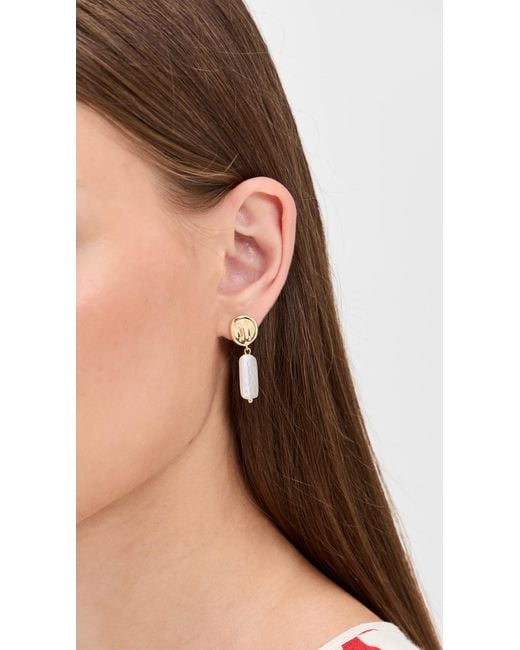 By Adina Eden Multicolor Baroque Pearl Drop Fancy Stud Earrings