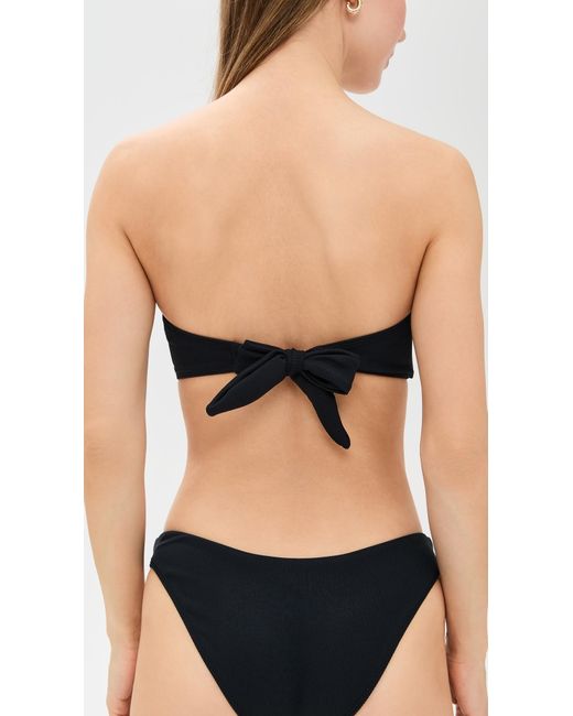 LSPACE Black Jasper Bikini Top
