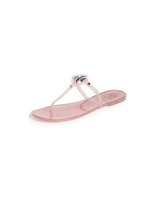 Tory Burch Pink Mini Miller Jelly Thong Sandal