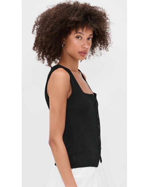 Staud Black Marisa Vest