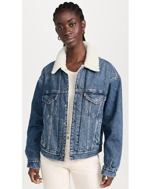 Levi's Corduroy Corduroy Jacket Sherpa Lining Womens Vintage