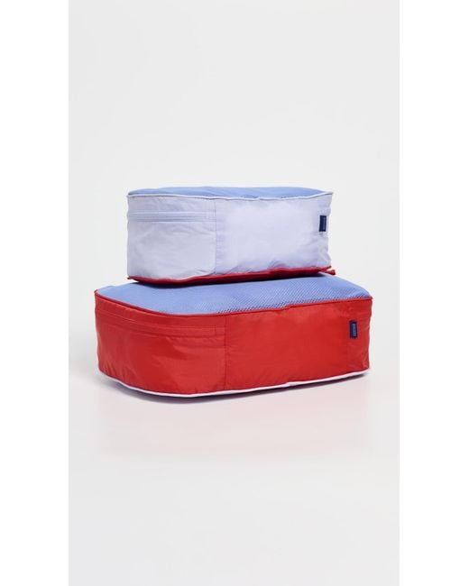 Baggu Red Packing Cube Set