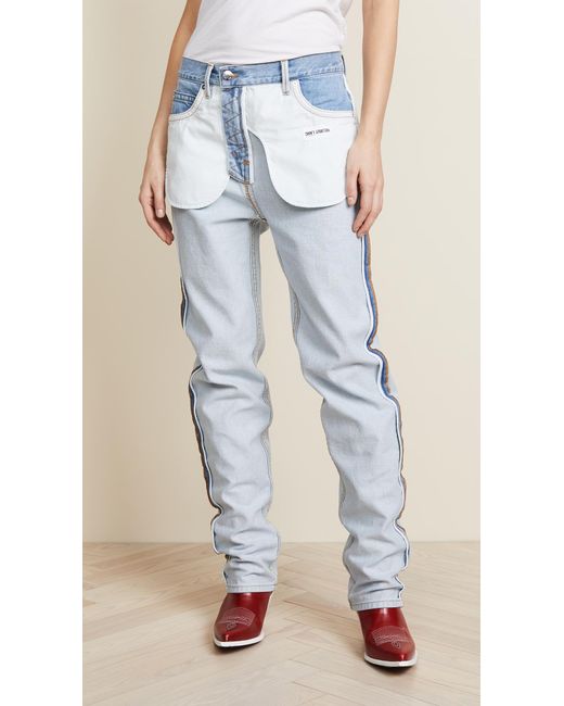 Helmut Lang Blue Inside Out Jeans
