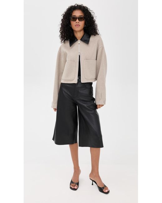 Nanushka Black Phebe Outerwear Jacket