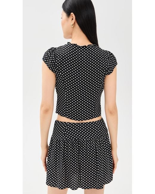 Reformation Black Dorothea Two Piece Crepe Set