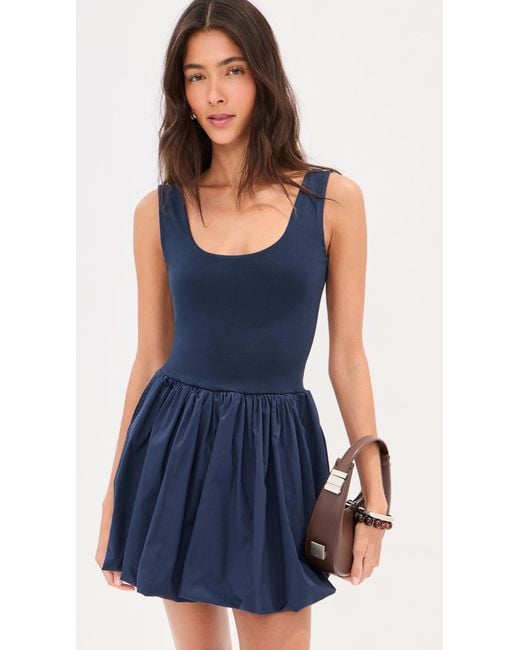 Le Bos Blue Piper Solid Dress
