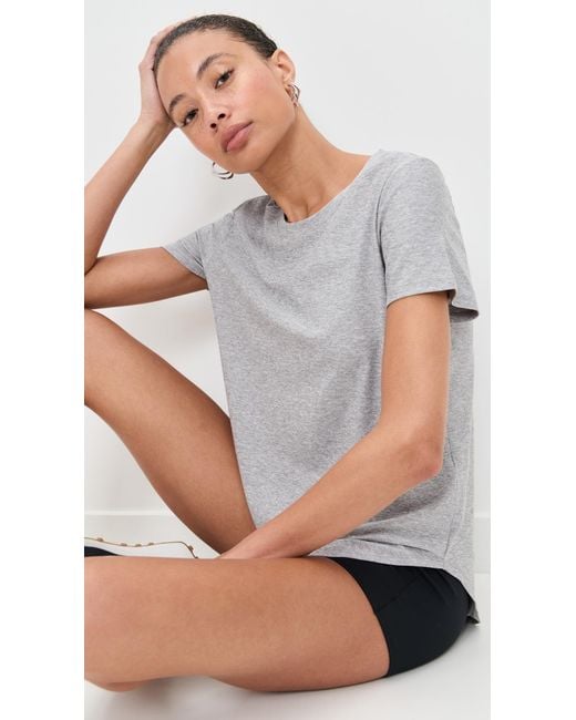 Beyond Yoga White Featherweight On The Down Low Tee