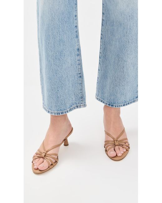 Aeyde Black Abby Nappa Leather Sandals