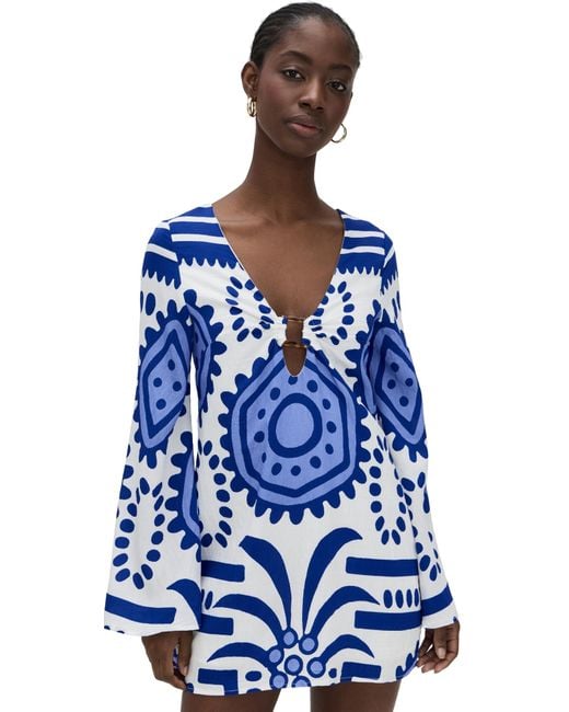 Seven Wonders Calli Mini Dress in Blue | Lyst