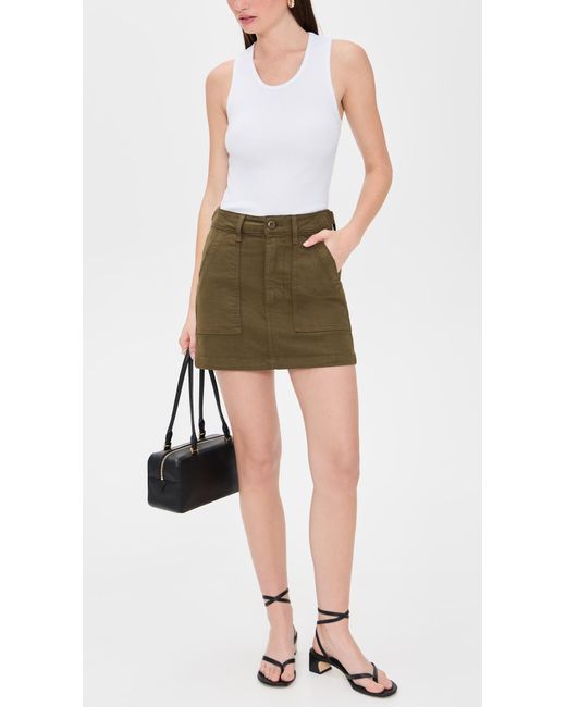 AMO Green Easy Slouch Skirt