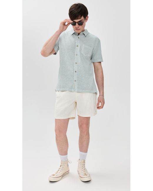 Marine Layer Gray Vintage Heavy Slub Button Down for men