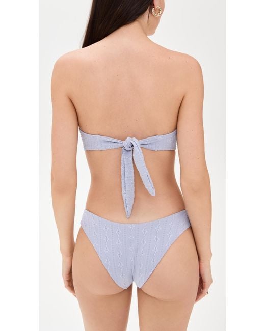 LSPACE Blue Jasper Bikini Top