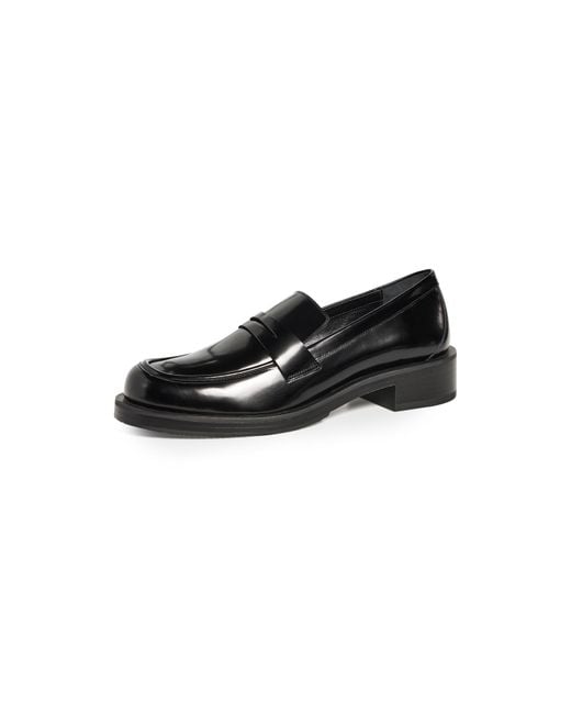 Stuart Weitzman Black Palmer Bold Loafers