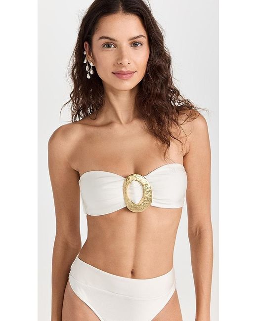 Cult Gaia Aradhya Bikini Top in White