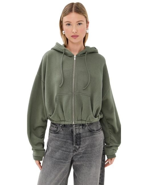 Halfboy Green Hoodie Zip Jacket