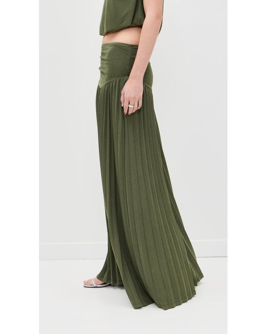 Lioness Green Field Of Dreams Maxi Skirt