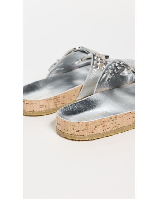 Veronica Beard Black Paige Slides