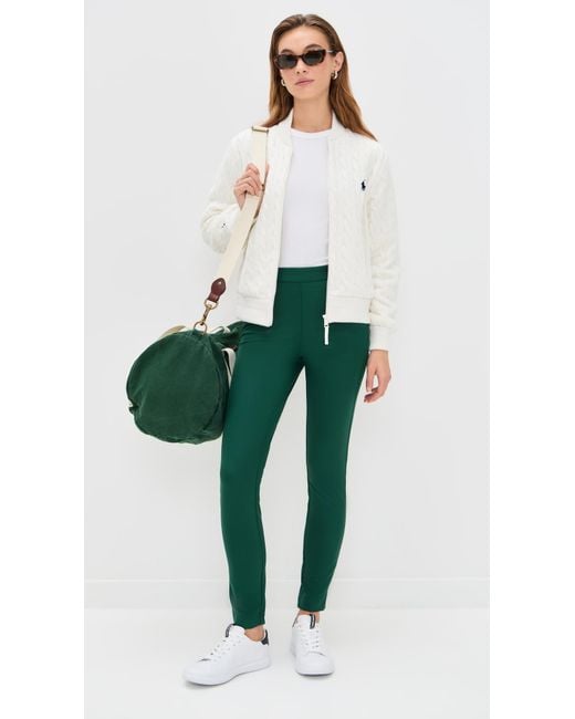 Ralph Lauren Green Eagle Nylon Stretch Pant