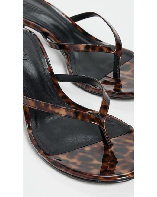 SCHUTZ SHOES Black Carolyn Thong Sandals