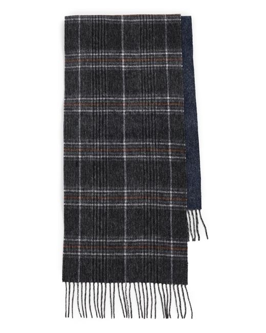 Barbour Black Marsden Reversible Scarf for men