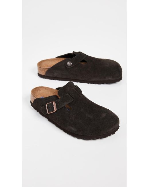 Birkenstock Black Boston Soft Footbed Clogs