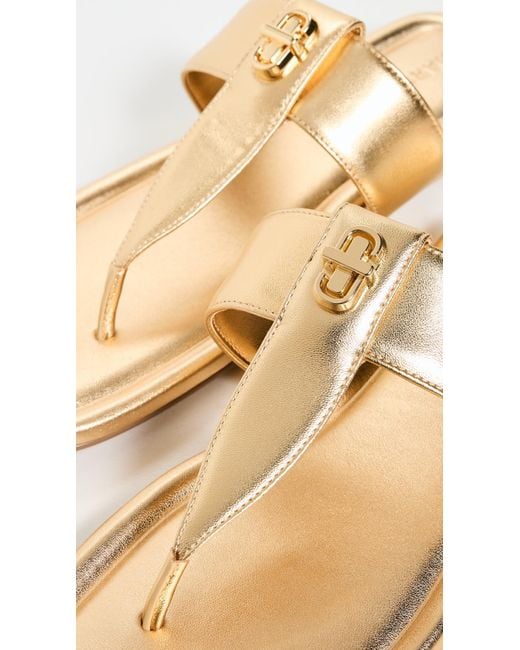 Marc Jacobs White The Dual T Sandals