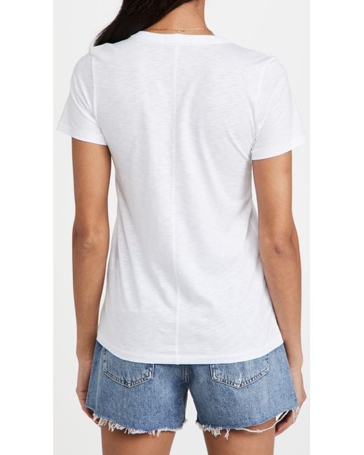 Rag & Bone White The Vee Tee