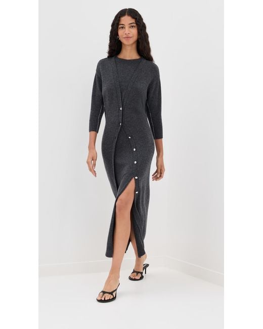 Rabanne Black Robe Dress