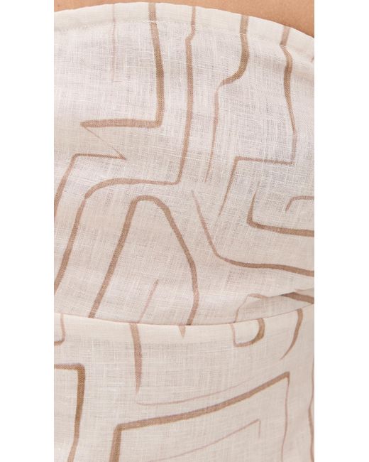 Vrg Grl Pink Etch Sunrays Linen Top